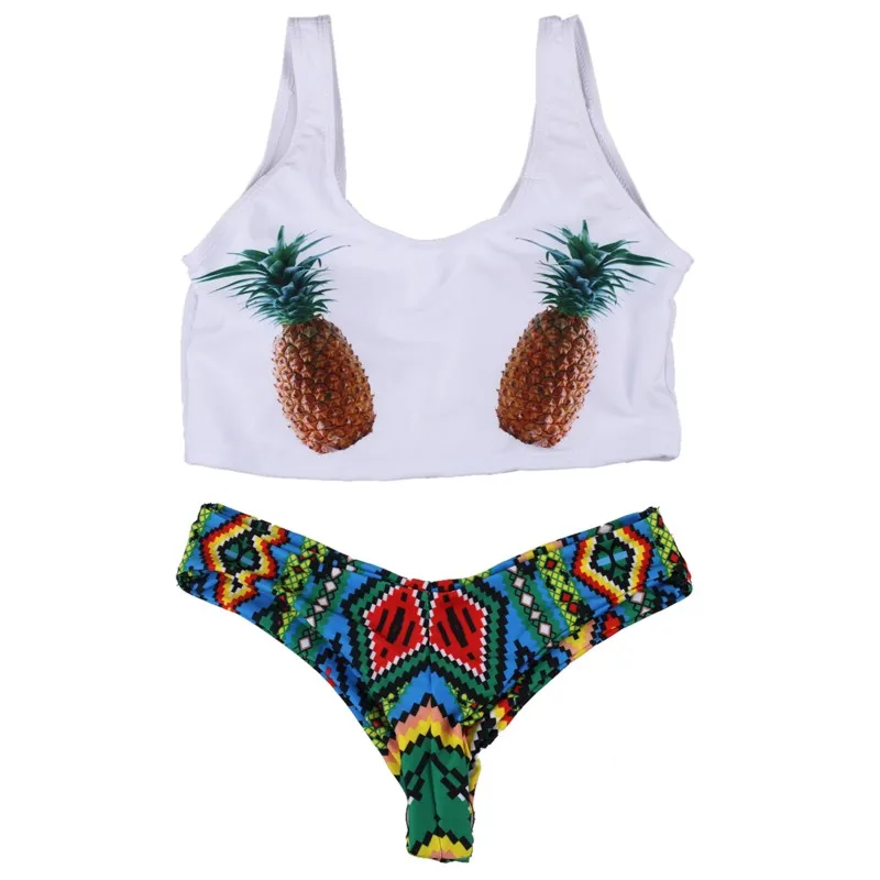 womens pineapple bathing suit
