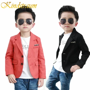 

Kindstraum 2019 New Kids Boys Blazer Cotton Wedding Formal Blazer Casual Children Solid Brand Party Outwear Boys Jacket, MC723