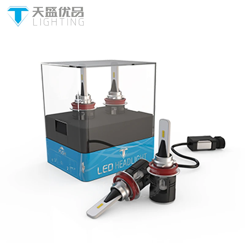 Vente TINSIN H1 H4 H3H8 H9 H11 9005 9006 9012 B6 LED Phare 60 w 8400LM CSP Y19 Puces 6000 k mis à jour Auto Brouillard headlemp Ampoules