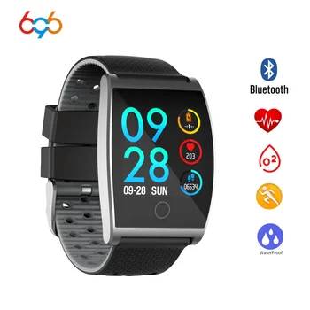 

696 QS05 Bluetooth Sports Smart Bracelet Heart Rate Blood Pressure Oxygen Alarm Clock Tracker Android IOS Smart band Bracelet