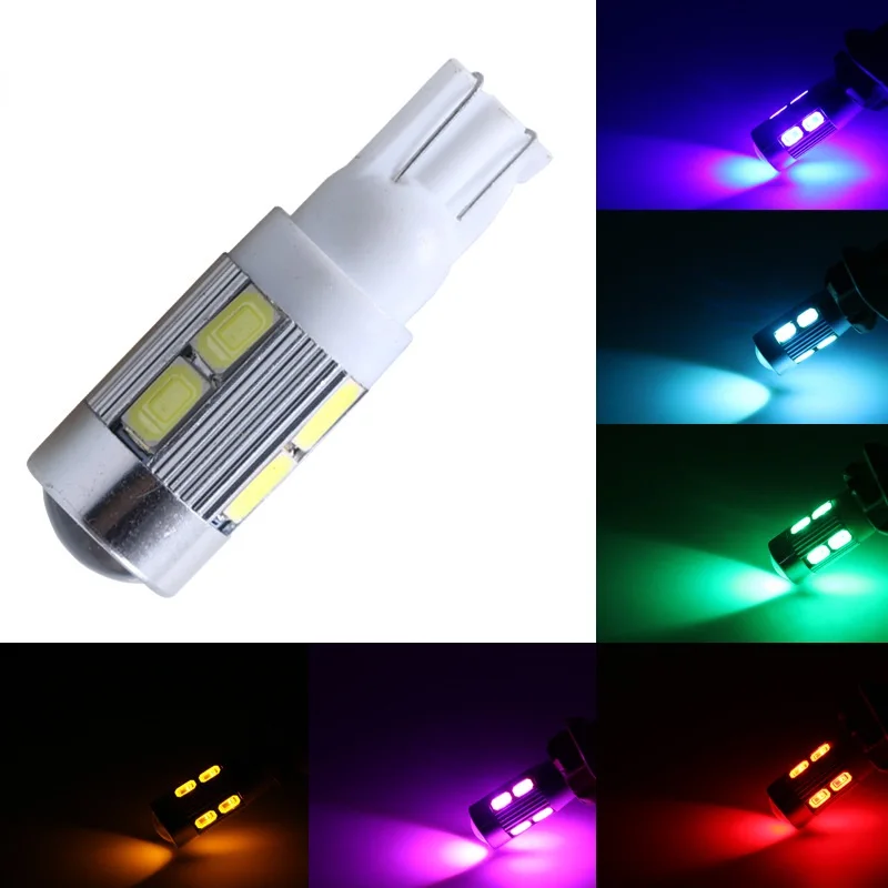 1PCS Super Bright T10 194 192 92110 SMD 5630 5730 LED s Auto Wedge Tail Side Bulb W5W WY5W 501 Car Reading Lamp DC 12V | Автомобили и