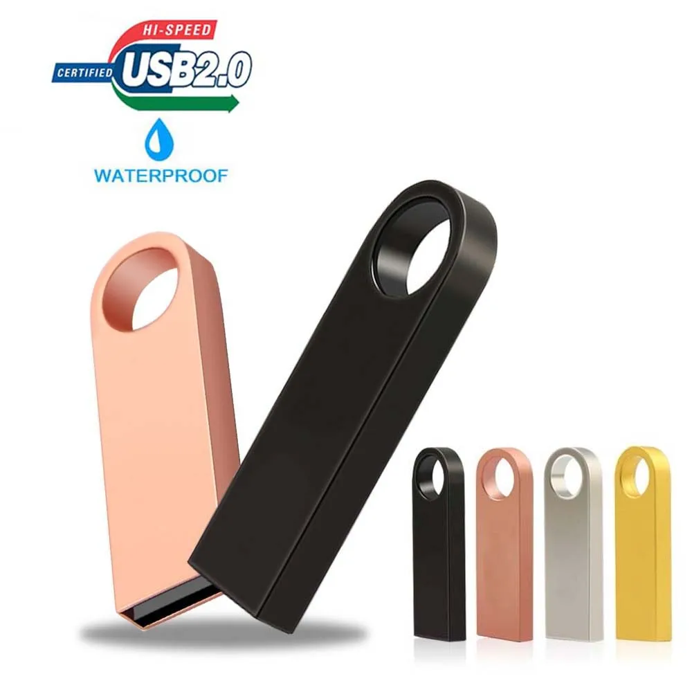 USB флеш накопитель 32 ГБ 64 16 8 128 водонепроницаемый металлический u диск