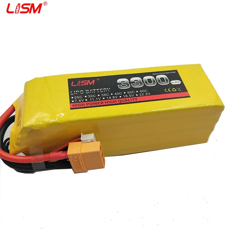

Lipo 6S 22.2V 3300mAh 30C Max60C For RC Quadcopter Helicopter Drone Boat Car Airplane Model Remote Control Toys Lipo Batte#35B47