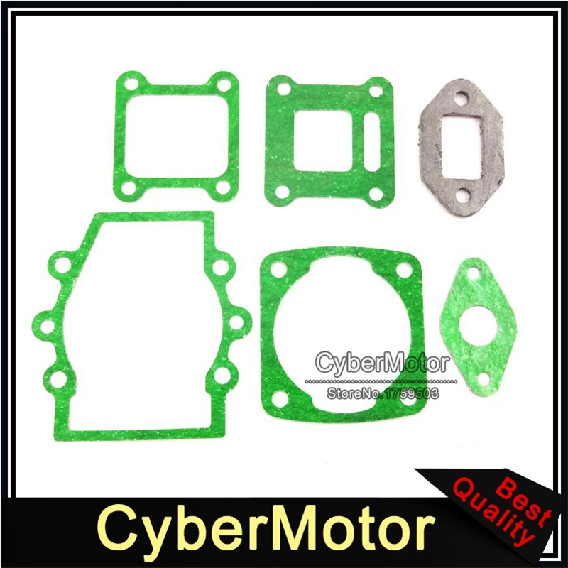 2 комплекта прокладка для 2-х тактный 47cc 49cc двигатель китайский Minimoto карманный велосипед мини moto грязи ATV Qaud Go Kart запчасти на мотоцикл для мотокросса 4 Wheeler