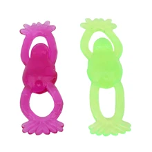 Фиолетовый/зеленый катапульта лягушка игрушка детская развивающая игрушка резиновая игрушка для раннего образования