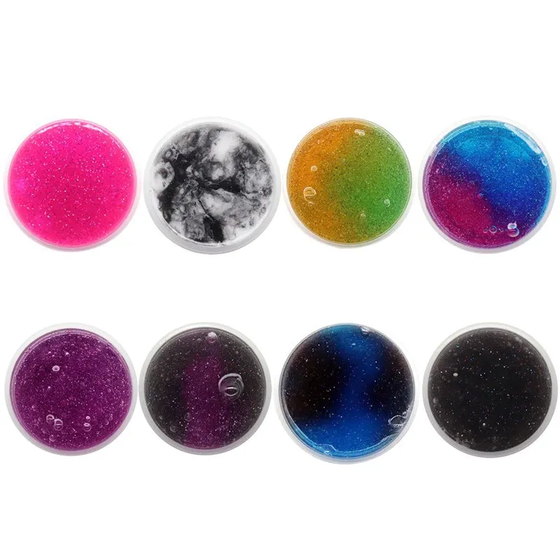 Crystal Mud Clear Fruit Lizun Handgum Antistress Toy Galaxy Slime