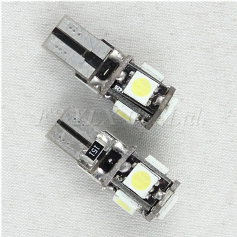 

LED bulb No Error Canbus T10 W5W 168 921 5SMD 5050 2pcs/lot HK post free shipping