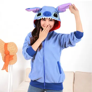 

Pikachu Stitch Panda Hoodie Sweatshirt Tracksuit For Adult Hooded Hoody Costume Cosplay moleton feminino ropa deportiva mujer