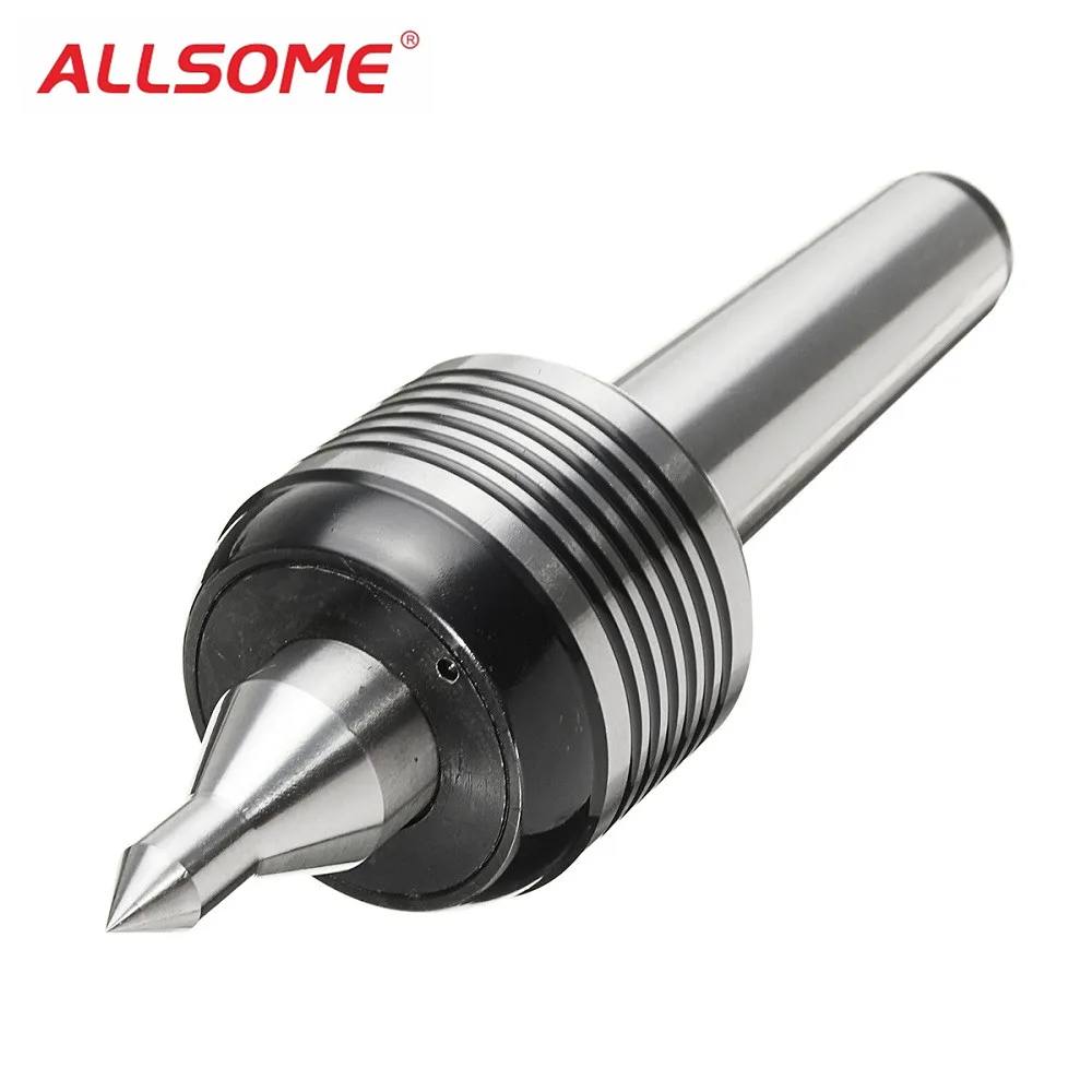 

ALLSOME MT4 Live Center Morse Taper 4MT Triple Bearing Lathe Live Center CNC Tool HT1992