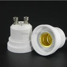 100 шт. GU10 для E12 светодиодный патрон для лампочки конвертер разъема адаптера, GU10-E12 лампа держатель гнездо адаптера GU10 для E12 лампа Разъем