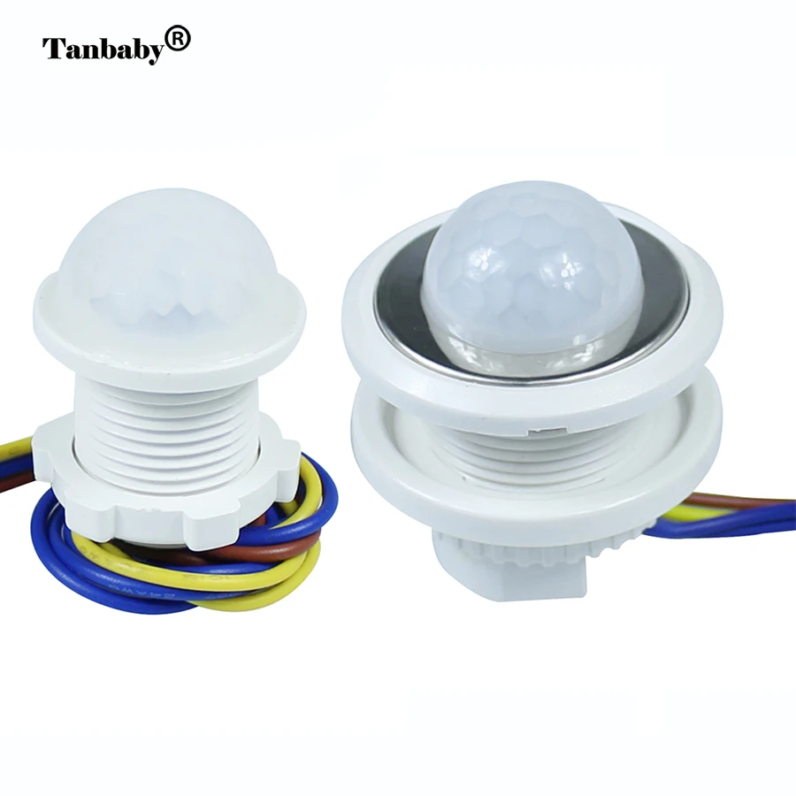 

Tanbaby 25mm 40mm PIR Sensor Infrared IR Switch controller Module Body Motion Sensor Auto On off ceiling panel Lights Lamps