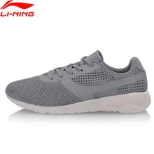 Li-Ning/Мужская прогулочная обувь из тонкой пряжи; спортивная обувь с дышащей подкладкой; удобные кроссовки для фитнеса и отдыха; AGCN015 SAMJ18