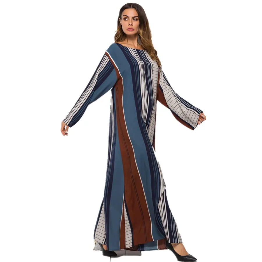 

Plus size Fashion adult muslim abaya Arab Middle East hit color muslim abaya Dresses Robe Ramadan prayer service dress wj2555