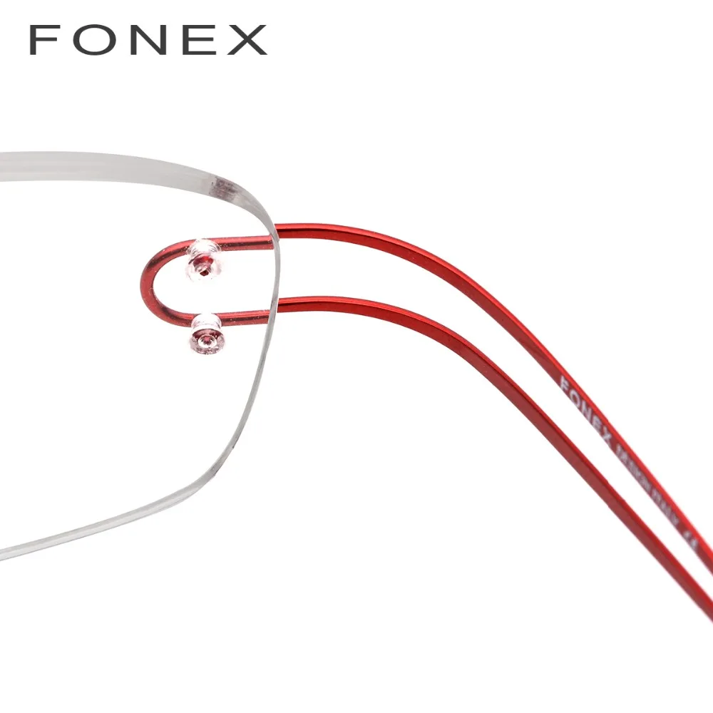 Титановый сплав оправа для очков женские ультралегкие очки без оправы по рецепту для близорукости 50003