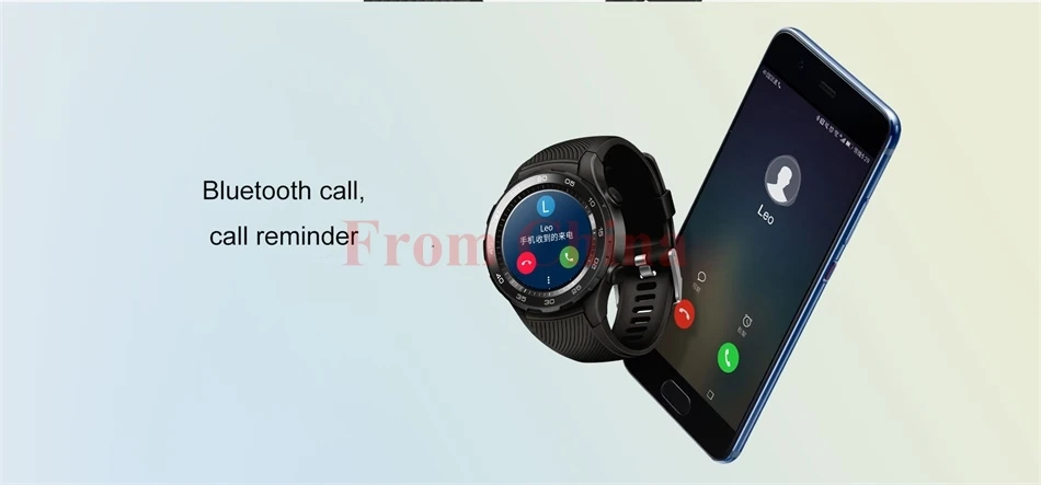 Оригинальные часы huawei 2 Bluetooth 4,1 спортивные Смарт-часы IP68 Водонепроницаемые NFC gps датчик сердечного ритма управление музыкой для Android iOS