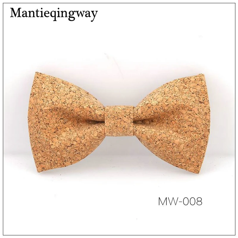 Mantieqingway модные Для мужчин S свадебные корквуд деревянные бабочкой твердой древесины бантом для Для мужчин праздничный костюм Gravatas ручной