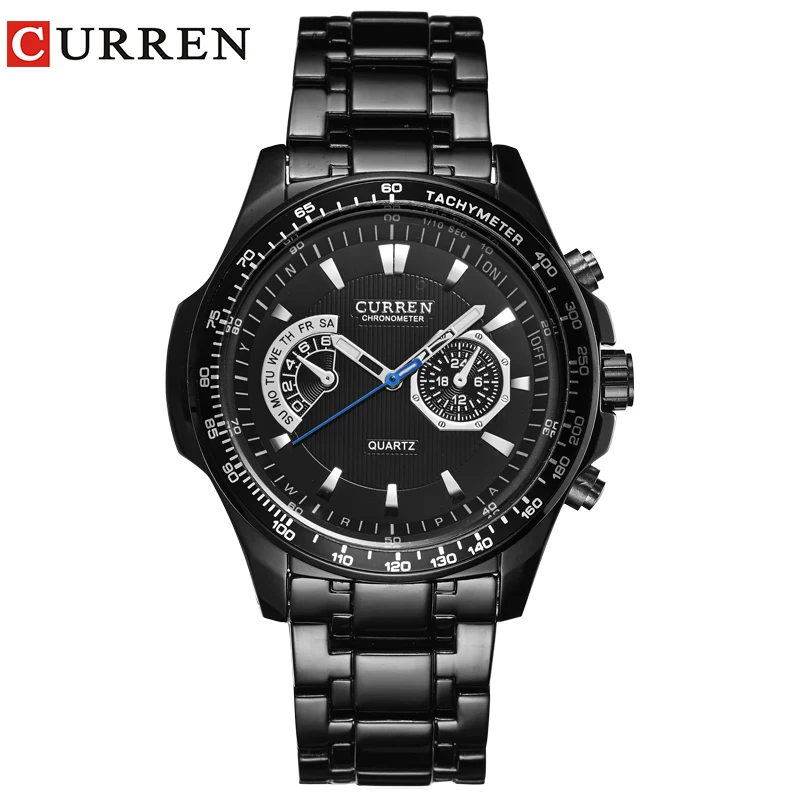 

Curren quartz Black Vogue Business Military Man Men's watches 3ATM waterproof Dropship 8020 Relogio