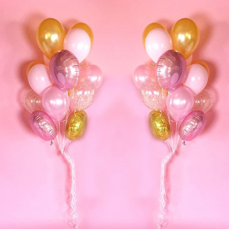 13pcs-lot-18-inch-pink-round-foil-balloons-pink-white-12inch-Latex-balloon-for-wedding-baby (1)
