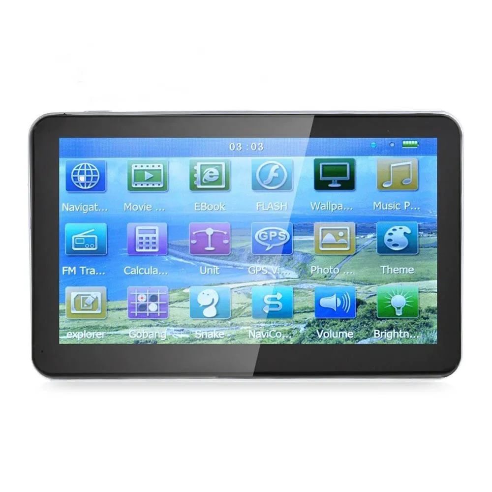 

Touch Screen CE 6.0 7 Inch Car GPS Navigation with Free Maps E Book Video Audio Game Player Function