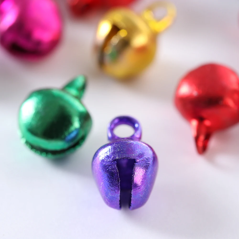 100 шт. 6*8 мм DIY новый Новогодние колокольчики Подвески Талисманы Звон железа