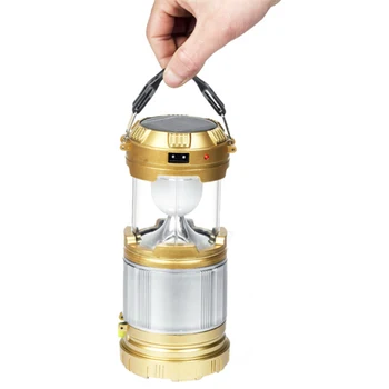 

Rechargeable Solar LED Lantern Outdoor Flashlight Camping Light USB Power Bank Lightweight Solar Powered DC Rechargeable Lamp