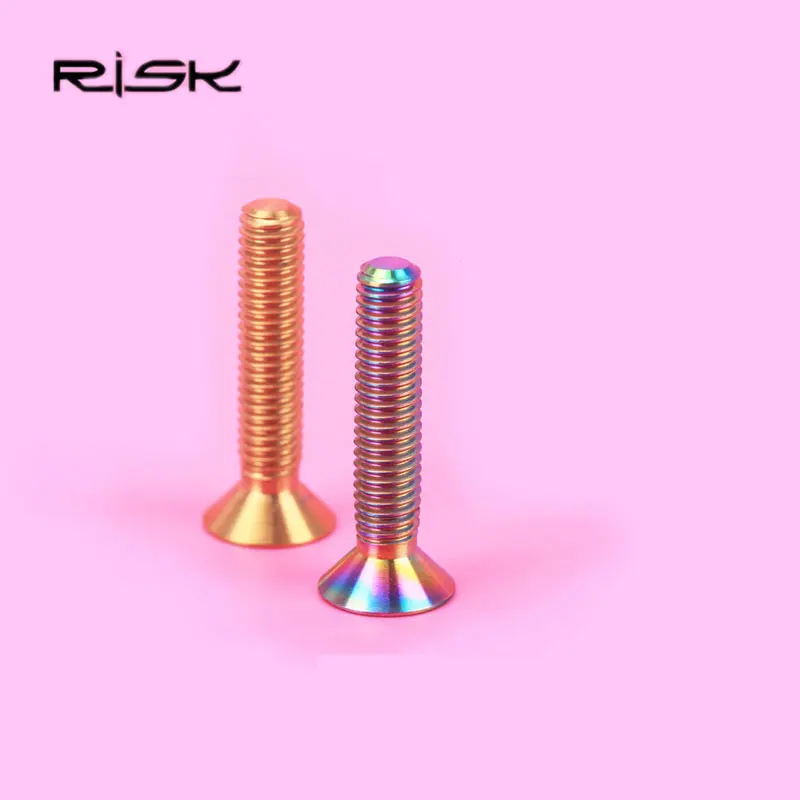 1PCS M6*30mm Titanium Bicycle Stigma Bolts MTB Bike Flat-head Bolts Mountain Bicycle Cycling Headset Stem Cap Screws bicycle headset bike stem cap bicycle head cap