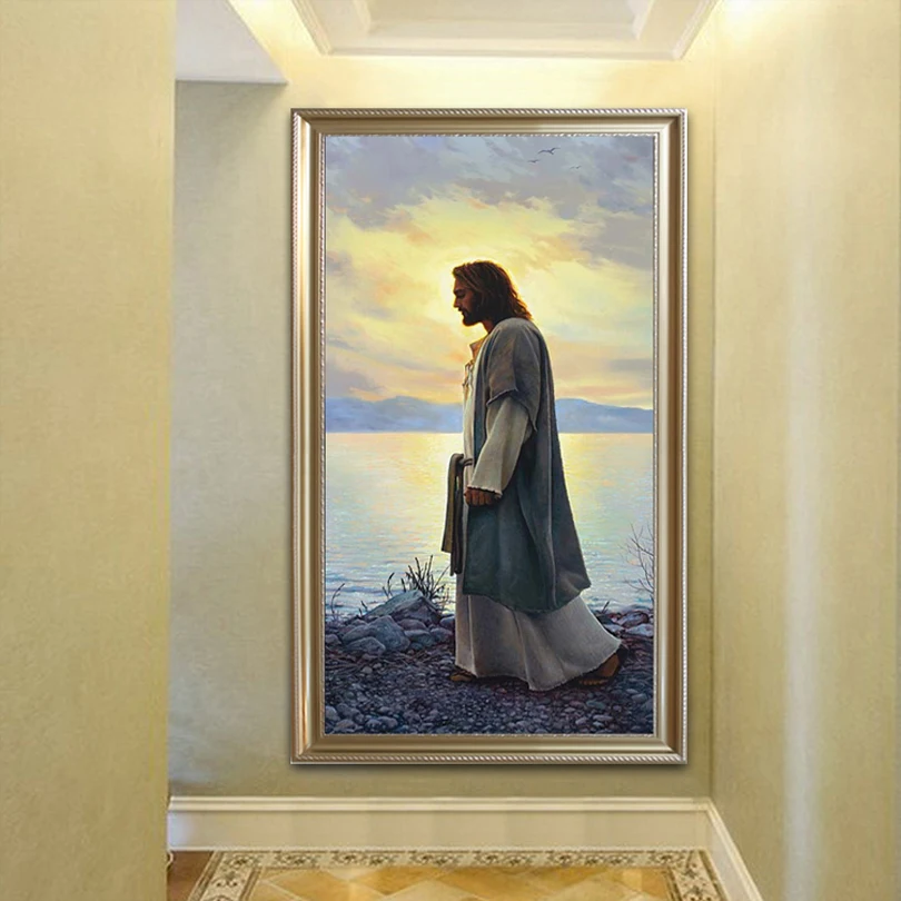 

Jesus Christ print Painting Poster and print portrait wall Art pictures for living room home Decor cuadros wall decorations