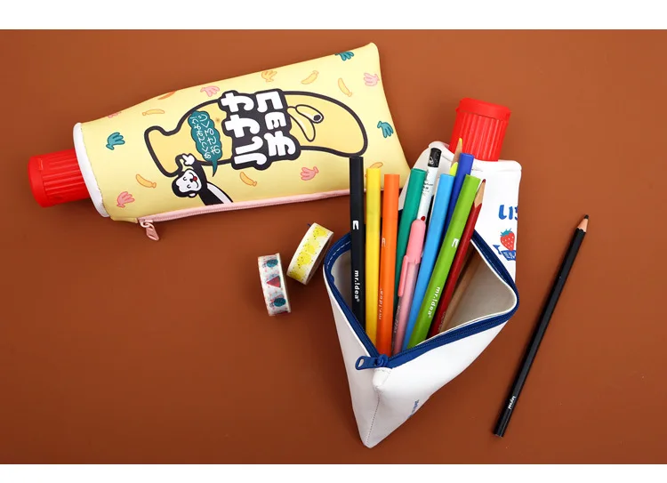Пенал с точилкой для карандашей Escolar многофункциональная креативная Милая зубная паста в форме Kawaii корейские канцелярские школьные