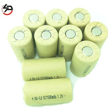

10pcs/Lot 22*42mm Sub C SC Rechargeable Battery 1.2V 1500mAh NI-CD Batteries