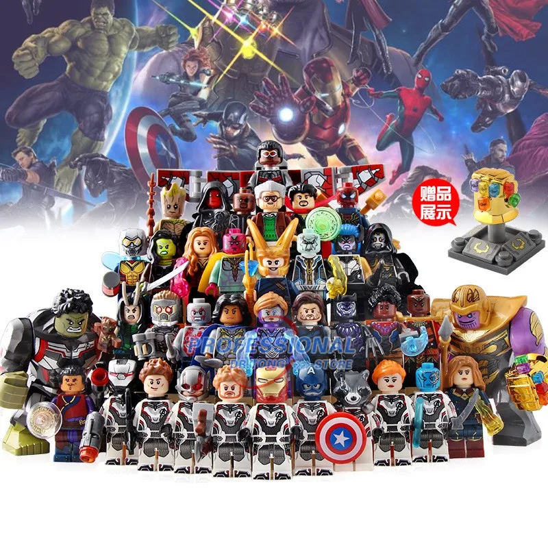 

35Pcs/Set Avengers 4 Endgame Legoed All Heroes Collection Thanos Thor Iron Man Building Blocks Figures Gift Children Toys BR245