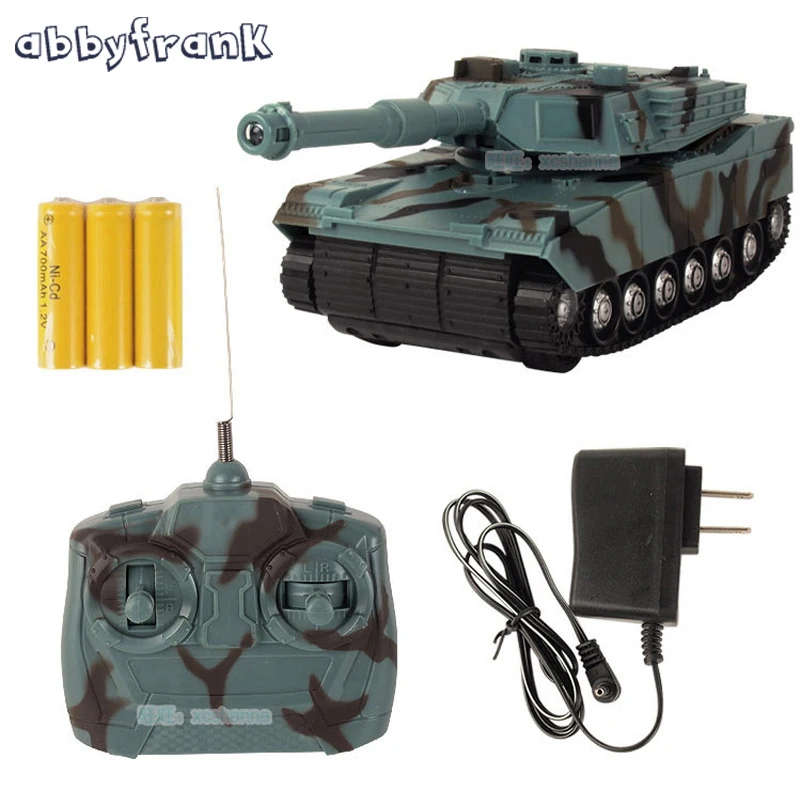 

Abbyfrank RC Tank Battle Toy Tank 1:22 Radio Remote Control RC Tank Model Classic Toys For Kids 360 Rotation Music LED