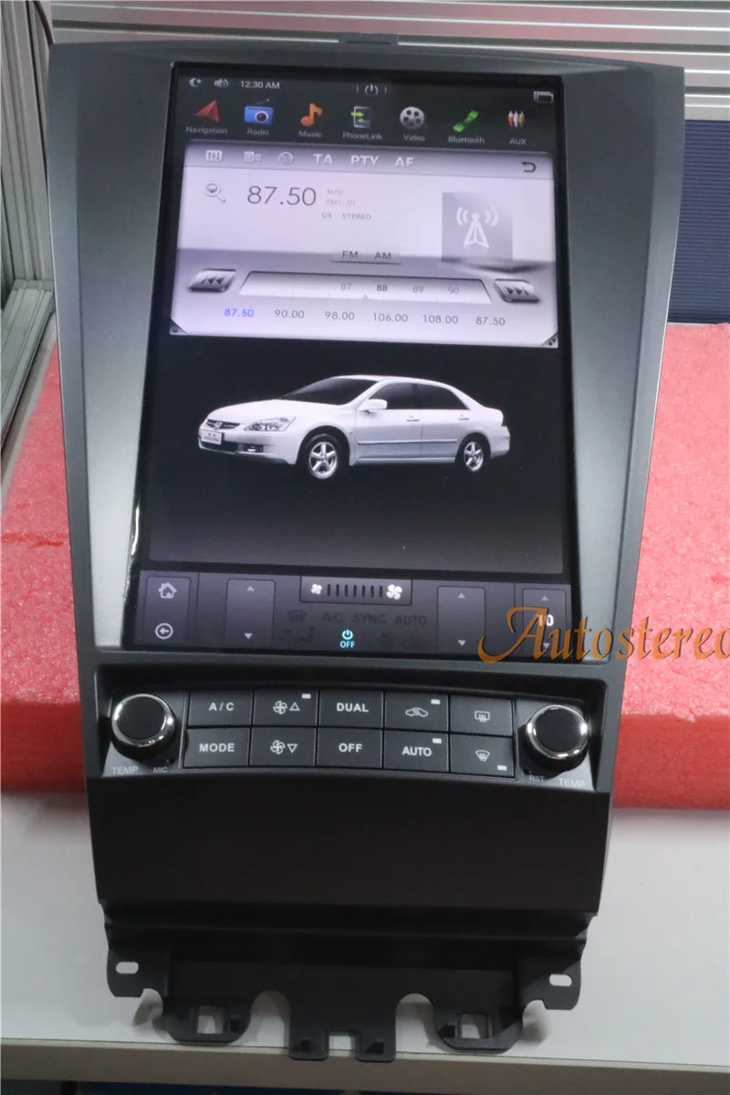 Android7 Тесла стиль автомобиля gps навигация для HONDA ACCORD 7 семь 2003-2007 головное устройство Мультимедиа Радио магнитофон без DVD плеера