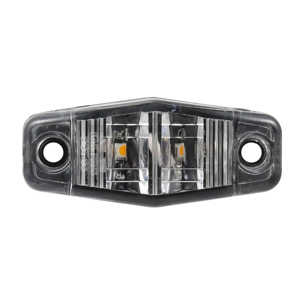 

Adeeing Universal Clearance Side Marker TrailerLED Light Surface Mount Signal Warning Light Red/Amber Transparent Shell r30