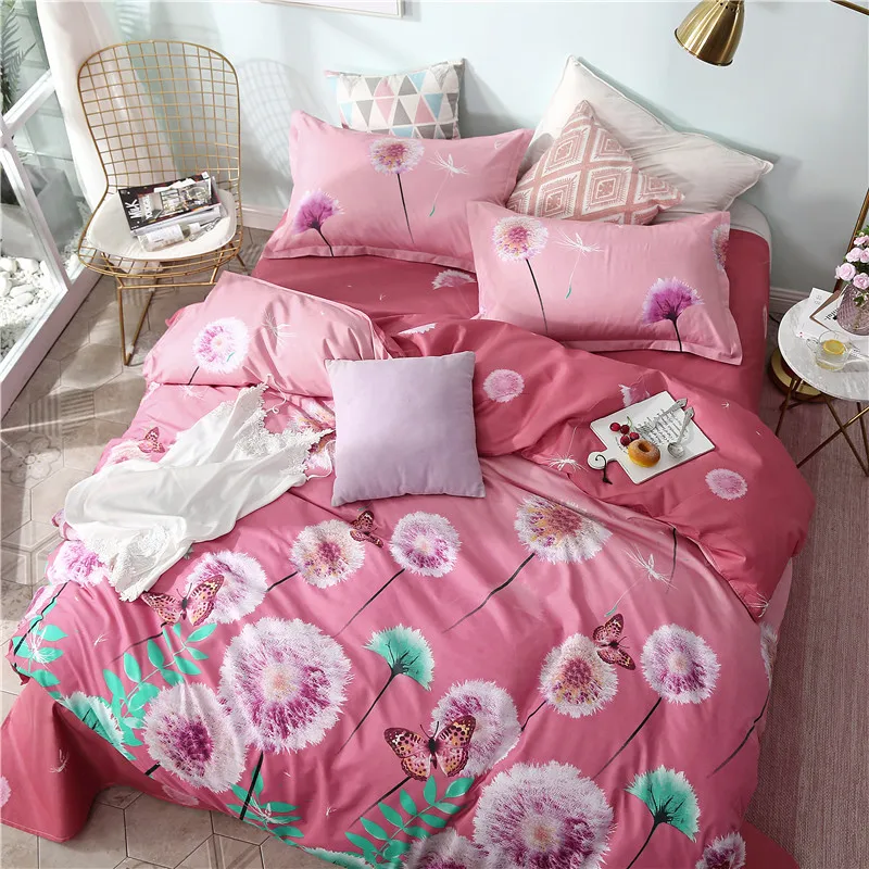 

1pc 100%Polyester Plant Flower Pattern Style Colorful Printed Duvet Cover