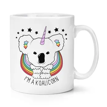 

I'm A Koalicorn Unicorn 11oz Mug Cup - Koala Magical Stars Rainbows
