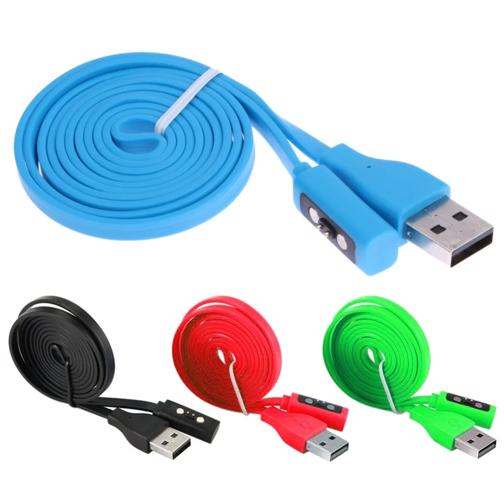 

Magnetic USB Charge Cord Charging Cable Wire For Pebble Time Steel Round Smart Watch 4 Colors For Your Choice FW1S