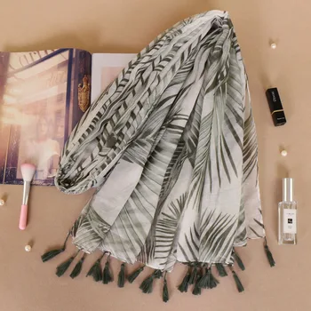 

Mix design Tassels neck scarf printe leaf paisley viscose cotton scarves lightweight shawls Muffler muslim wraps scarf 10pcs/lot