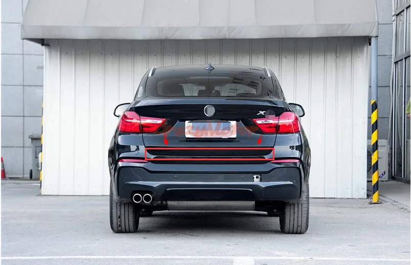 Для BMW x4 F26 2014 2015 2016 Нержавеющая сталь сзади хвост ворота крышка отделка 1 шт