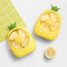 Новейший милый мини мультфильм ананас вентилятор 3 цвета USB Электрический мини Ручной портативный вентилятор для летнего подарка