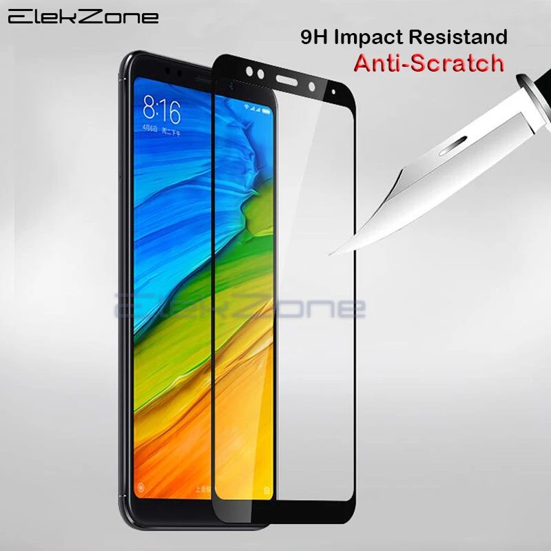 For Xiaomi Redmi 5 Glass Redmi 5 Plus Full Screen Protective Tempered Glass Full Cover For Redmi 5 5plus Black White protect (2)
