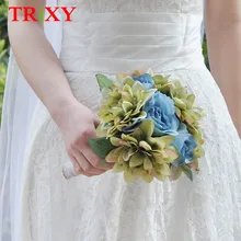 TRiXY B19 дешевые рекламные Свадебные украшения для подружки невесты букет невесты Романтический букет роз для свадебной мечты
