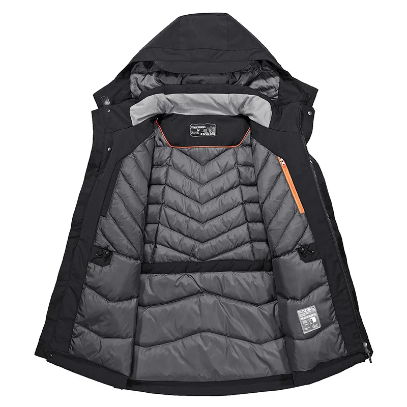 2018 Men Down Jacket Men's Winter Parka Thick Warm High Quality Hoodies White Duck Down Coat Mens Brand Clothing Outcoat