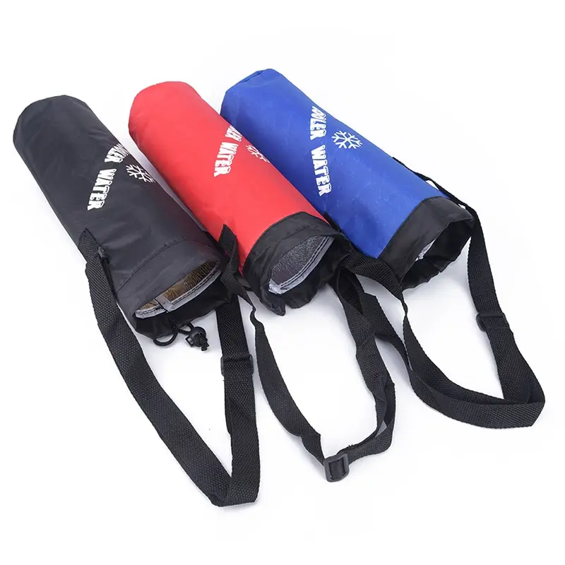 Water Bottle Pouch High Capacity Insulated Cooler Bag Outdoor Traveling