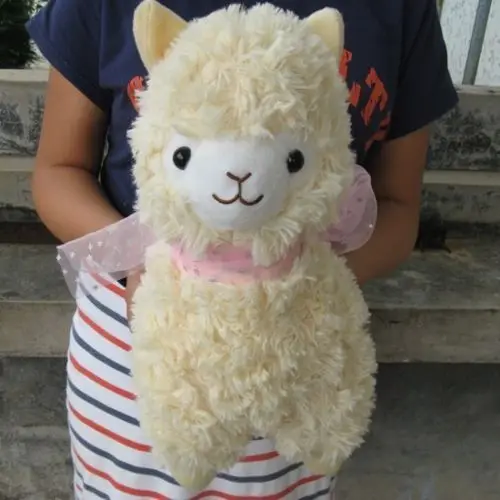 

NEW Japan Amuse Arpakasso Alpacasso yellow Alpaca 14" Plush Doll