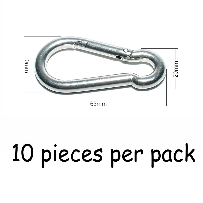 10 pieces clip NiteScuba Дайвинг Пряжка quick release BCD зажим держатель для подводной съемки аксессуар rx100 tg5 камера Спорт на открытом воздухе зажим - Цвет: 10 pieces clip