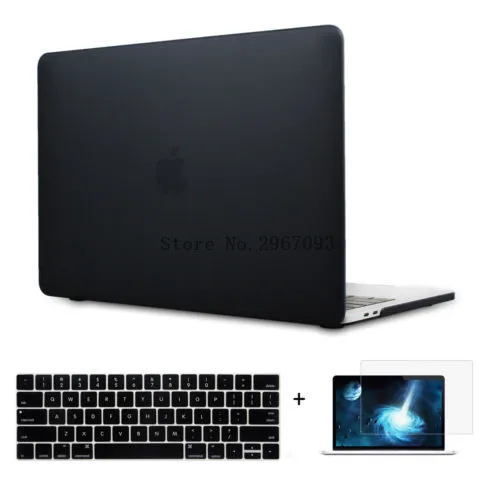 Ноутбук Shell Пластик жесткий чехол для Macbook Pro 13 A1708 A1706 Touch bar A1707 15 2016 2017 2018 Тетрадь