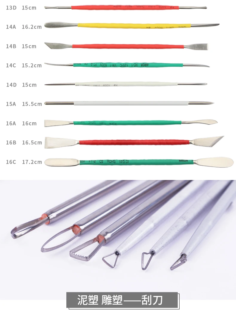 Глиняный скребок керамика s нержавеющая сталь Керамика Глина скульптура ручной работы плиты инструмент для рисования