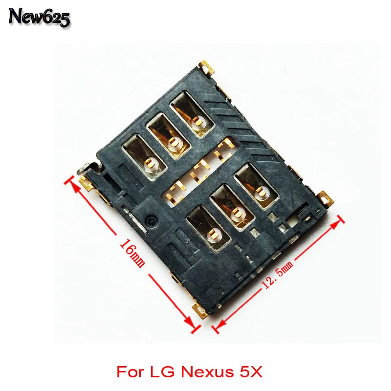 2 шт./лот гнездо sim-карты Держатель Разъем Слот Замена для LG Nexus 5x G3 G4 G5