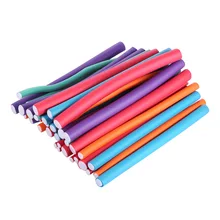 36 шт. красота спиральный поворот бигуди Губка скручивание пены Кудри DIY Стиль Бигуди гибкие стержни для завивки парикмахерские инструменты