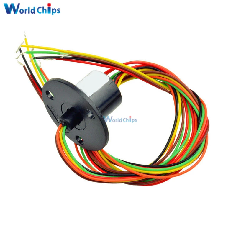 12.5mm 300Rpm 6 Wires CIRCUITSx2A Capsule Slip Ring AC 240V for Monitor Robotic 12.5mm 300Rpm 6 Wires CIRCUITSx2A Capsule Slip Ring AC 240V for Monitor Robotic